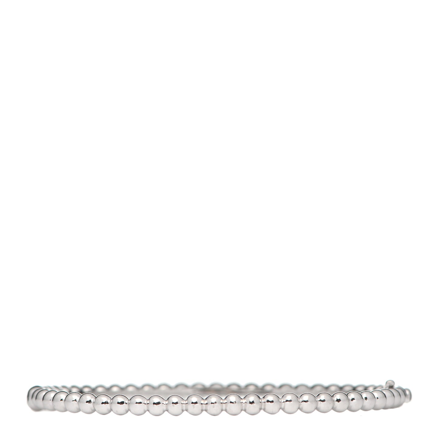 18K White Gold Perlee Pearls of Gold Bracelet M
