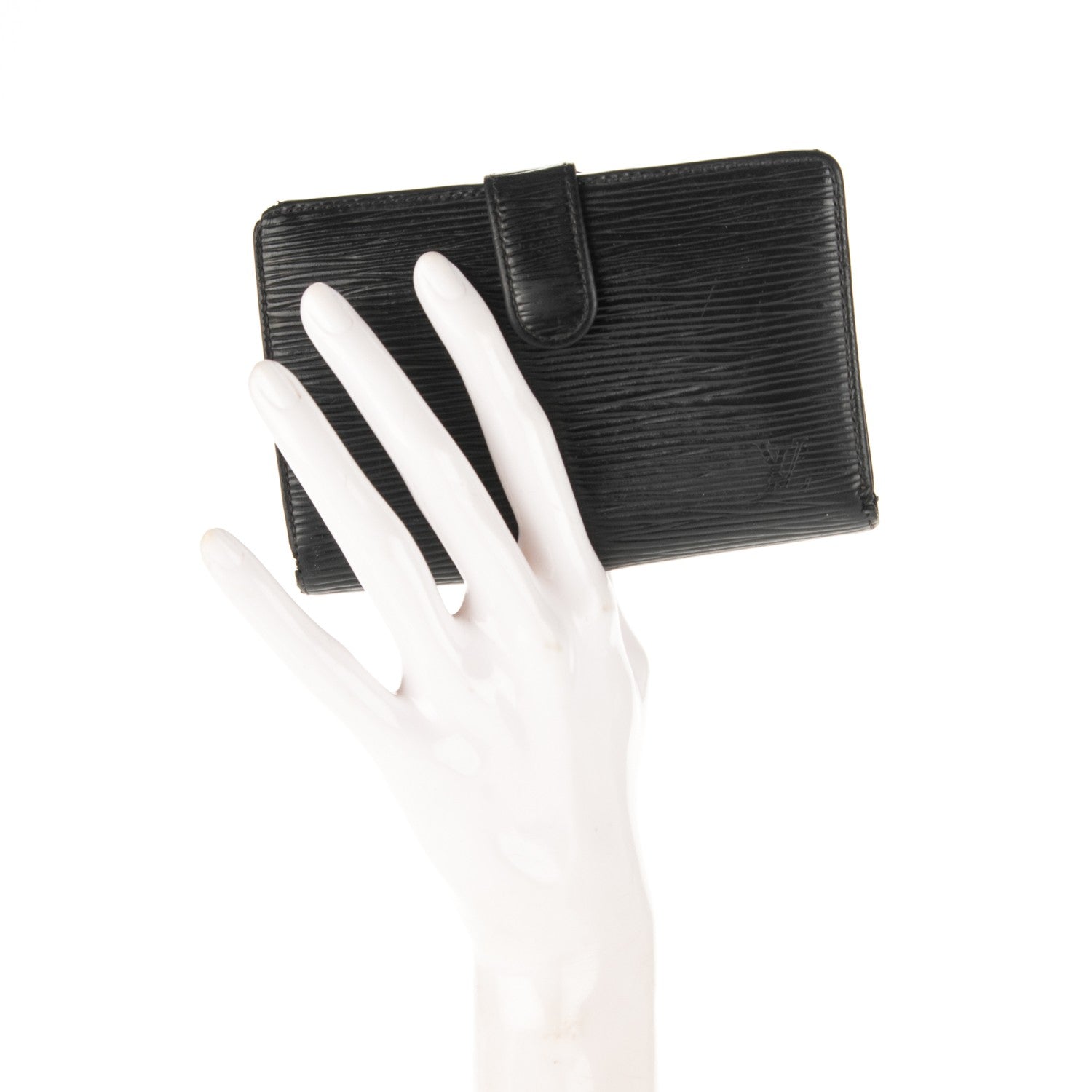 Louis Vuitton Epi French Purse Wallet Black 2 of 7