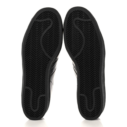 Prada X ADIDAS Brushed Calfskin Logo Mens Superstar Sneakers 11.5 Black 5 of 8