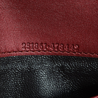 Gucci Metallic Guccissima Lovely Heart Continental Wallet Red 6 of 7