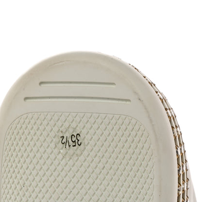 Gucci Calfskin Crystal Web Bee Embroidered Womens Ace Platform Sneakers 35.5 White 10 of 11