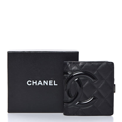 Chanel Calfskin Quilted Cambon Bi-Fold Wallet Black 18 of 18