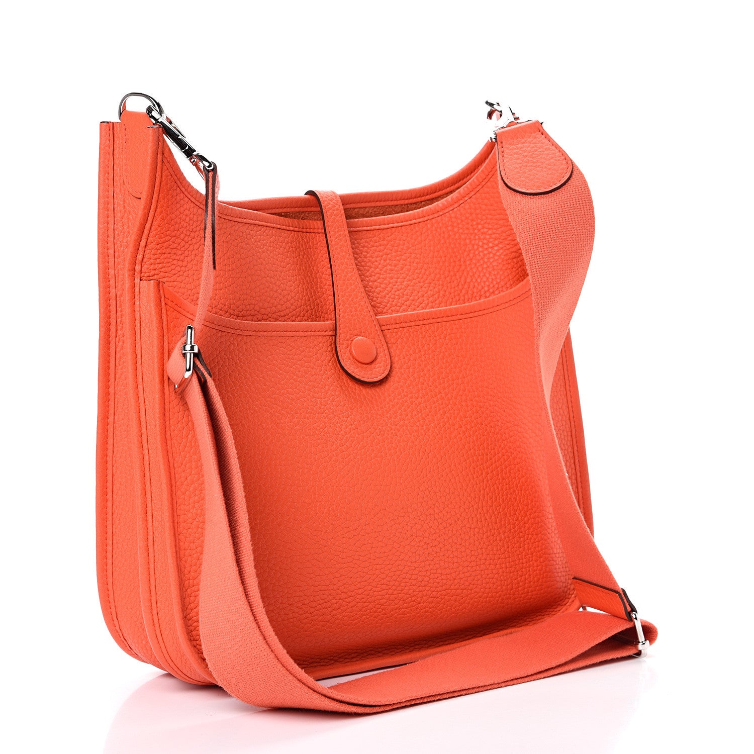 Hermes Taurillon Clemence Evelyne III PM Orange Poppy 2 of 9