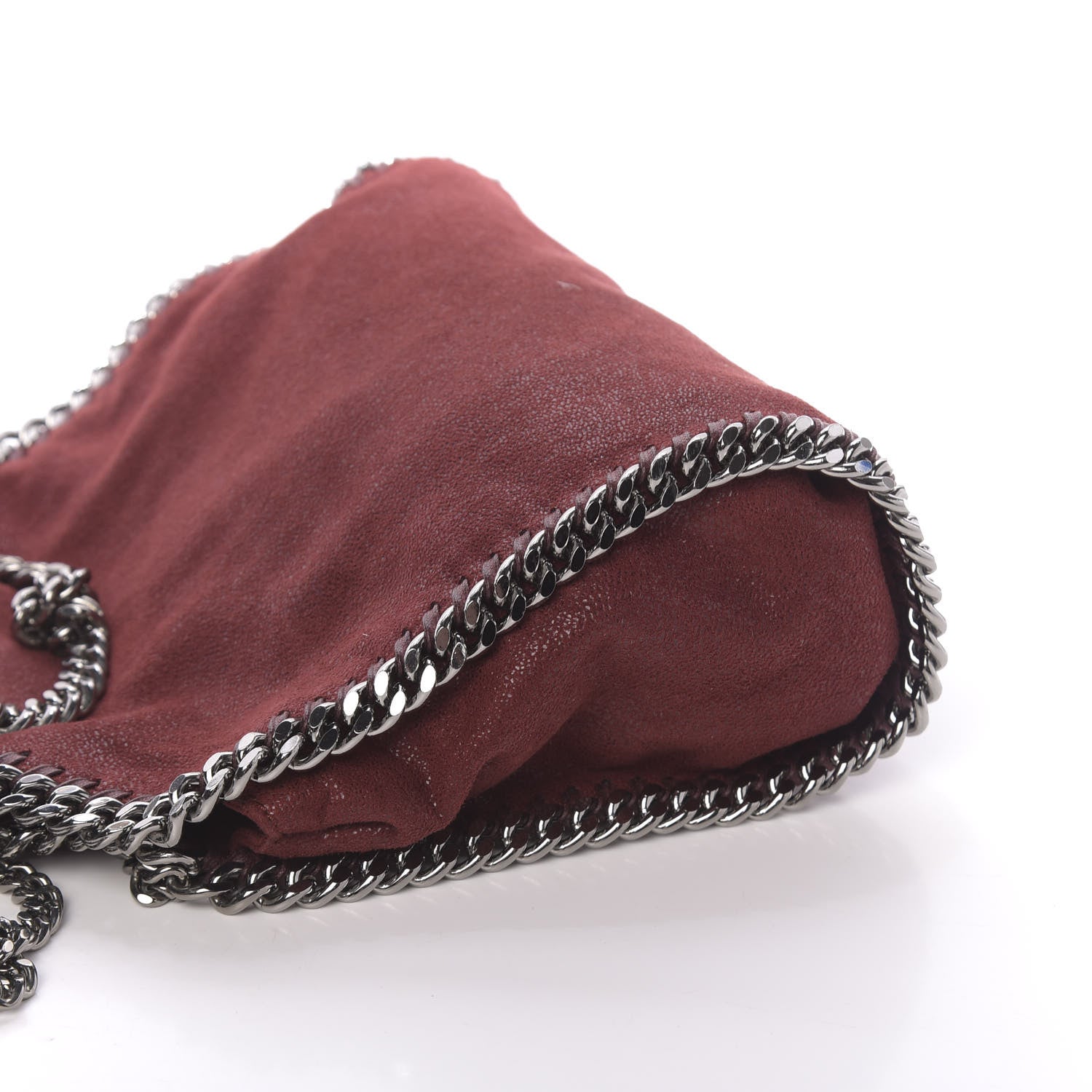 Stella McCartney Shaggy Deer Mini Falabella Fold Over Tote Ruby 13 of 13