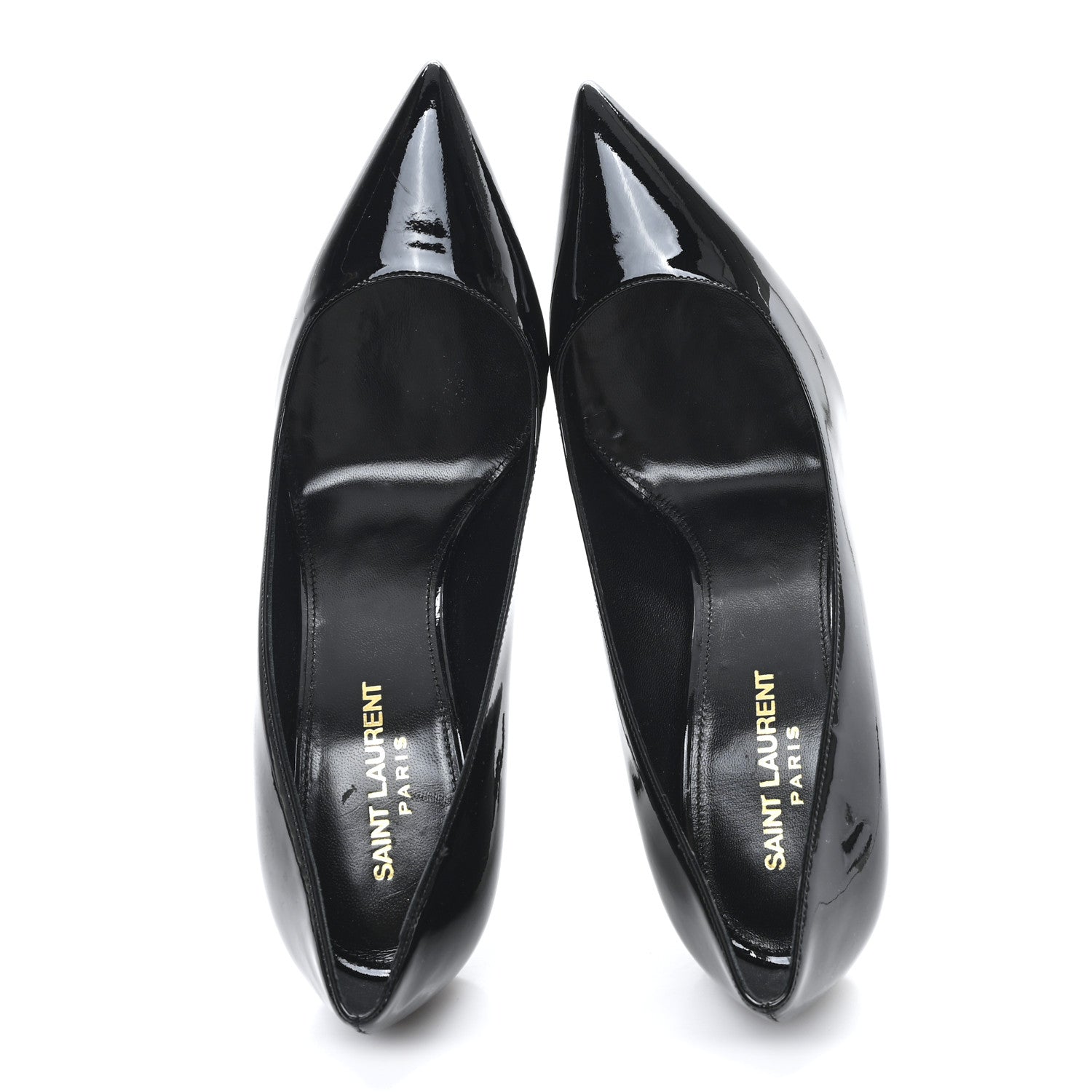 Saint Laurent Patent Opyum 85 Pumps 38 Black 2 of 10