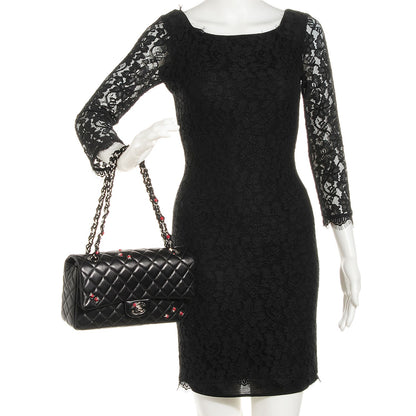 Chanel Lambskin Quilted Medium Ladybug Flap Black 2 of 9