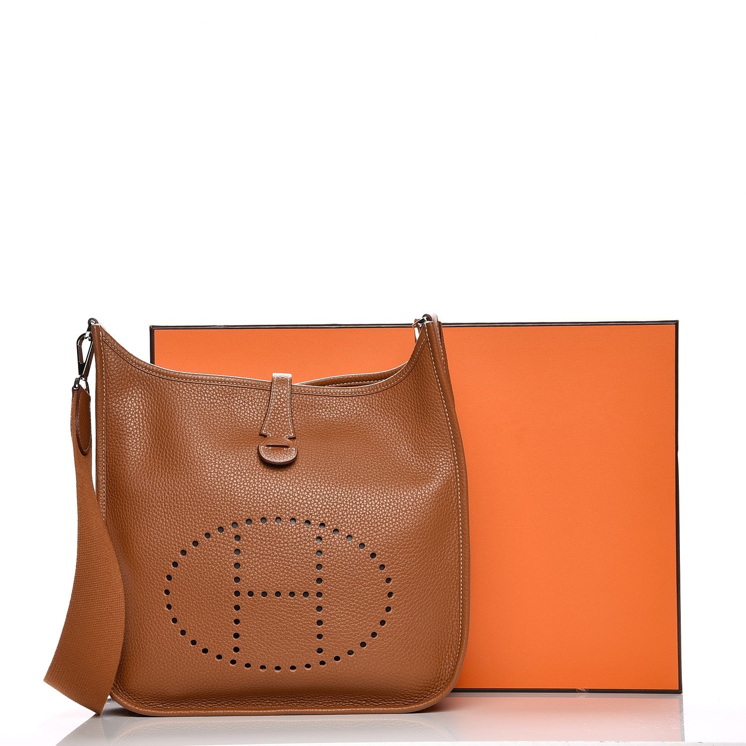 Hermes Taurillon Clemence Evelyne III PM Gold 9 of 9