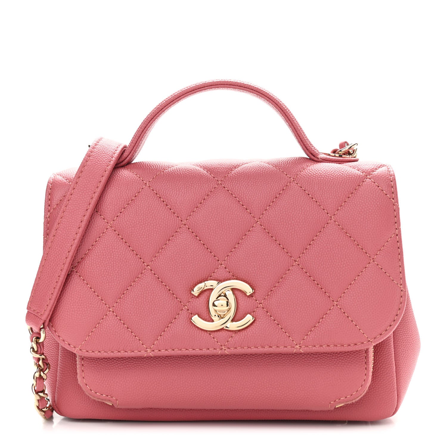 Chanel Caviar Quilted Small Business Affinity Flap Pink 1 of 11