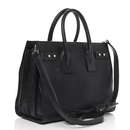 Saint Laurent Grained Calfskin Small Supple Sac De Jour Black 4 of 15