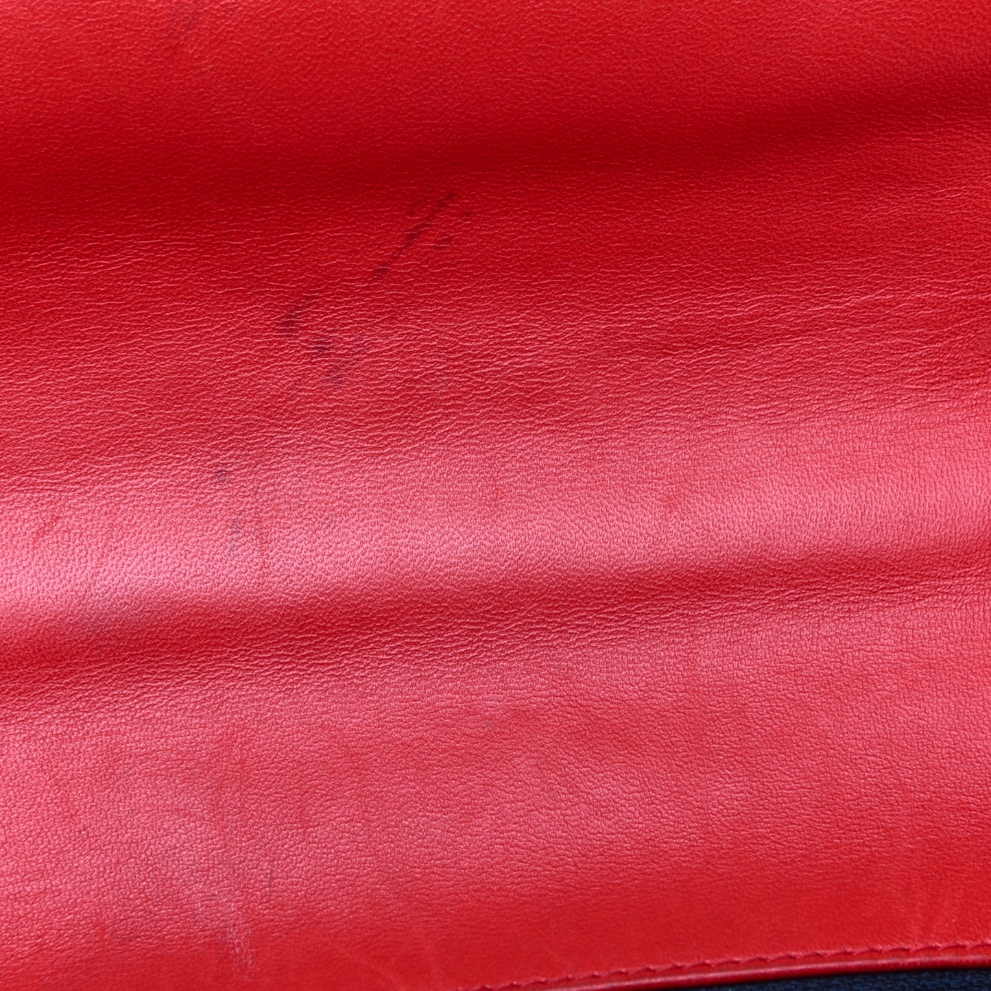 Lambskin Square Quilted Large Boy Cube Flap Red