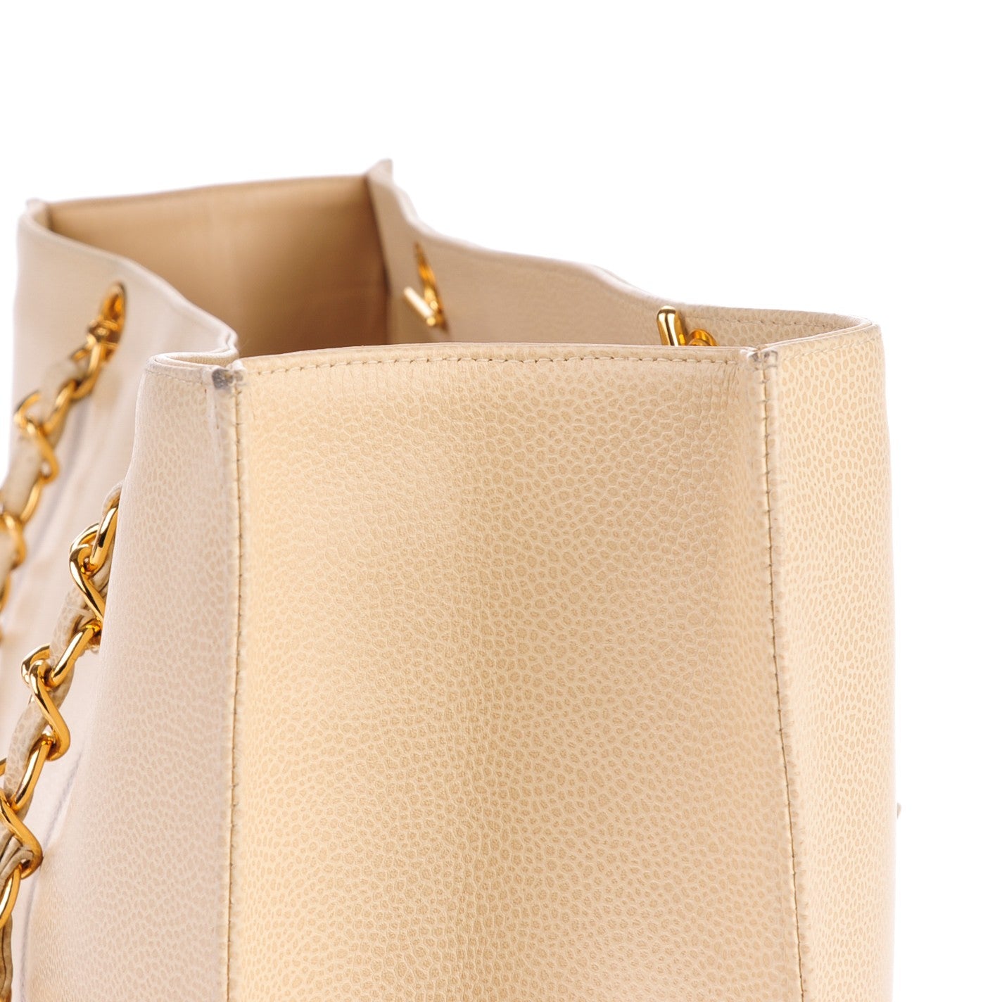 Chanel Caviar CC Shopper Tote Beige Clair 13 of 14