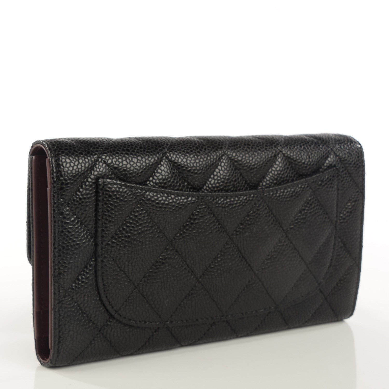 Chanel Caviar Quilted Large Flap Wallet Black 3 of 8