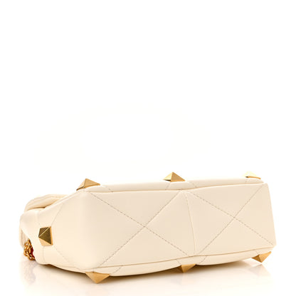 Valentino Garavani Nappa Medium Roman Stud Shoulder Bag Ivory 4 of 10