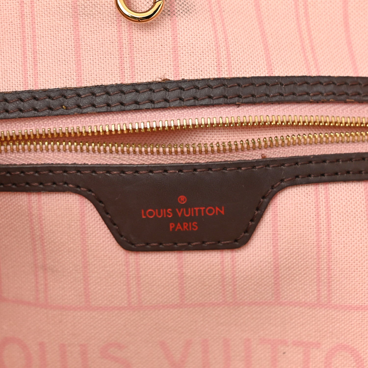 Louis Vuitton Damier Ebene Neo Neverfull MM Rose Ballerine 6 of 13