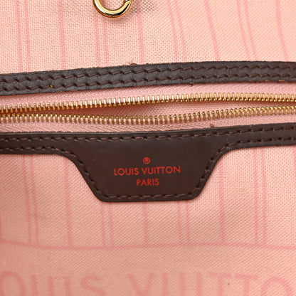 Louis Vuitton Damier Ebene Neo Neverfull MM Rose Ballerine 6 of 13