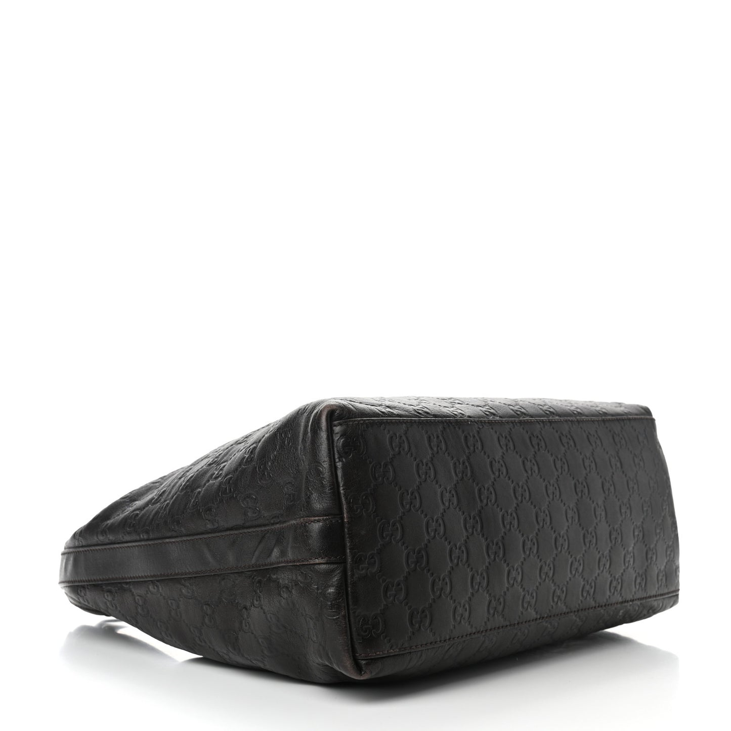 Guccissima Large Hobo Dark Brown