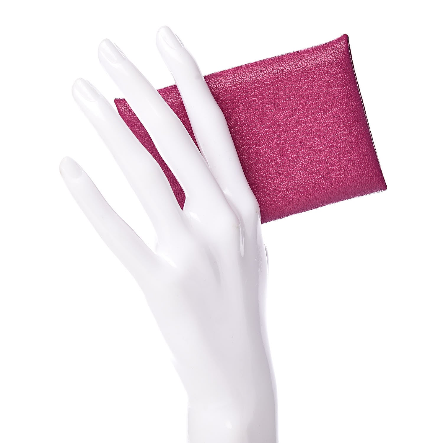 Hermes Chevre Mysore Calvi Card Case Rose Pourpre 2 of 9