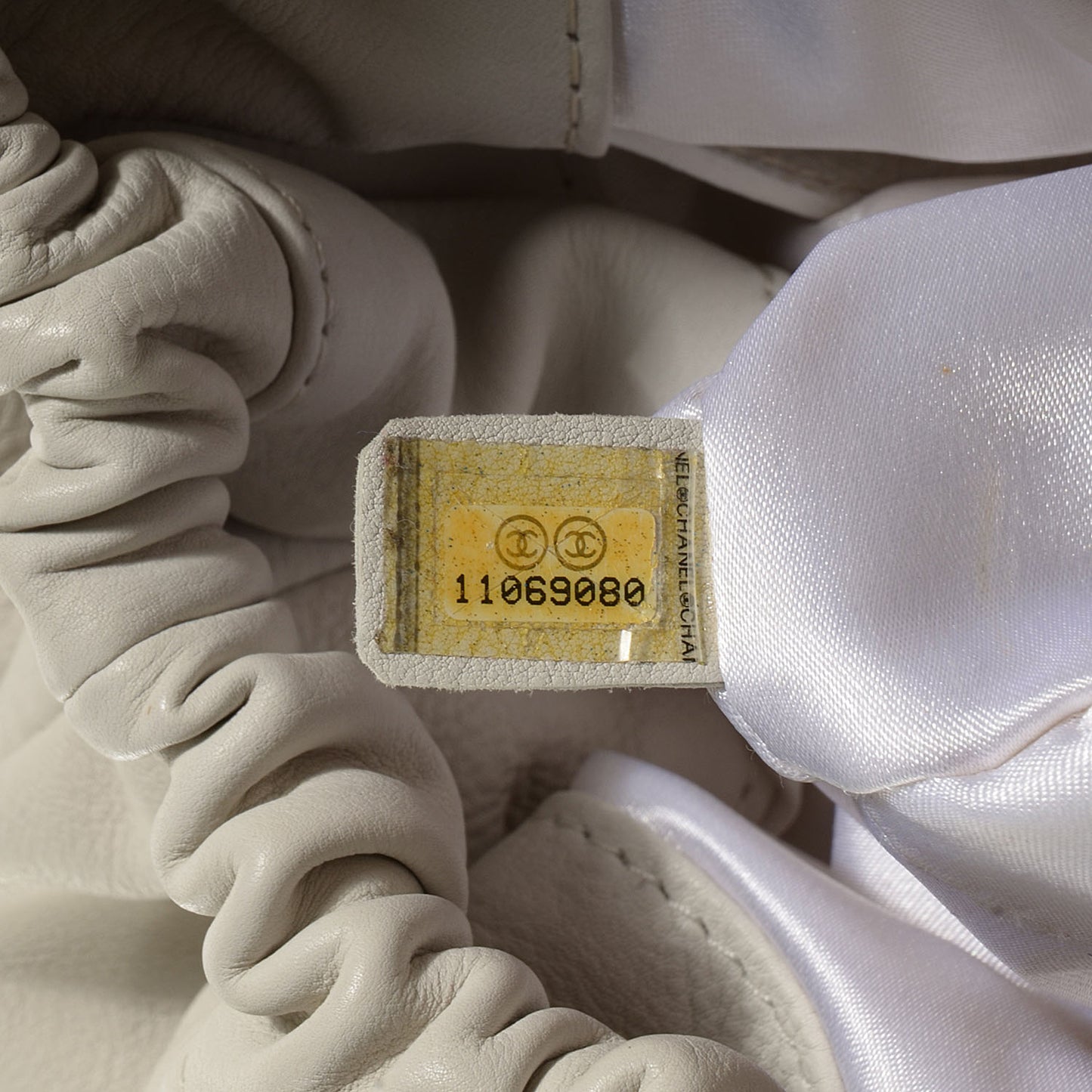 Calfskin Baby Coco Cabas White