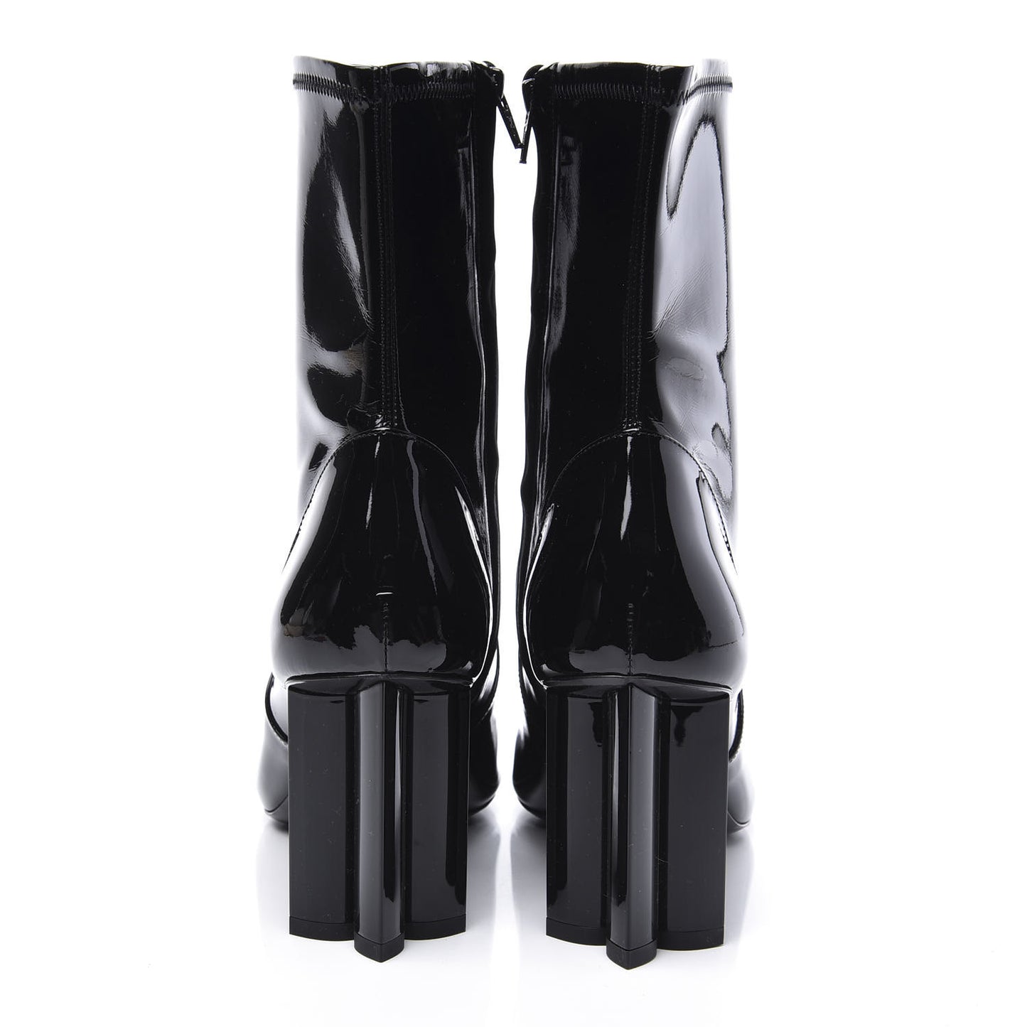 Patent Uniformes Silhouette Ankle Boots 39 Black