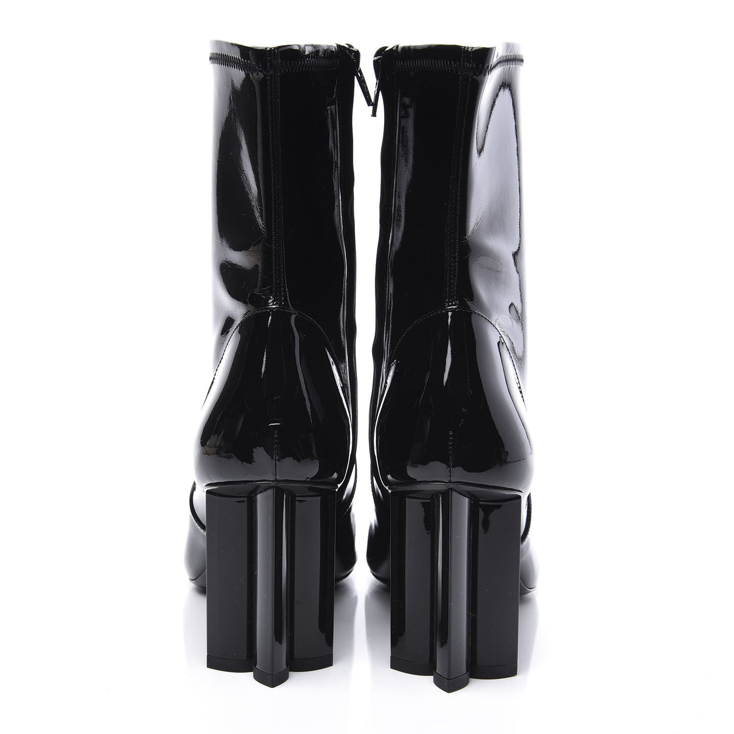 Louis Vuitton Patent Uniformes Silhouette Ankle Boots 39 Black 7 of 10