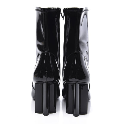 Louis Vuitton Patent Uniformes Silhouette Ankle Boots 39 Black 7 of 10