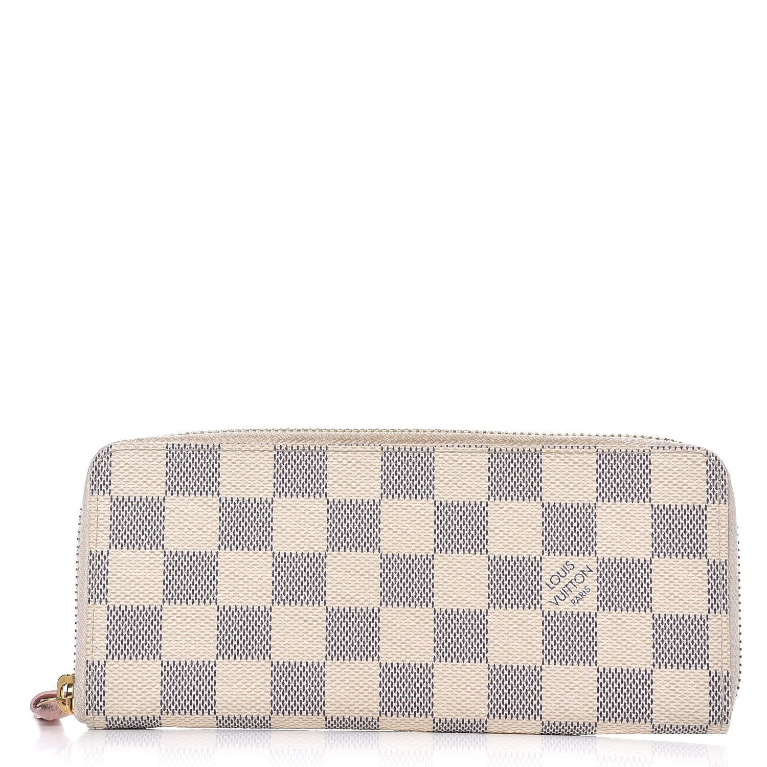 Louis Vuitton Damier Azur Clemence Wallet Rose Ballerine 1 of 7