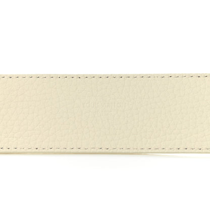 Louis Vuitton Taurillon Illusion 40mm LV Initiales Belt 90 36 White 5 of 7