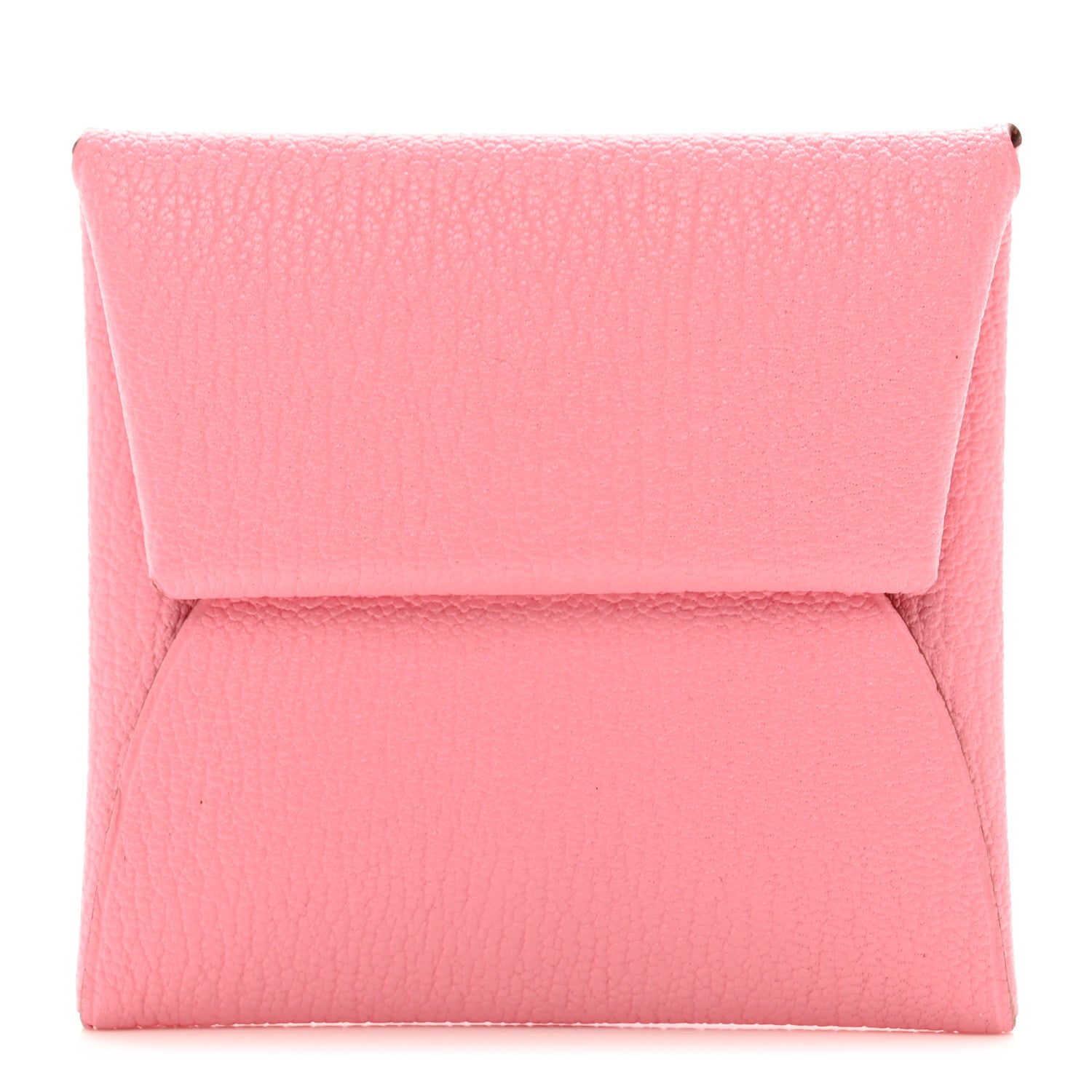 Hermes Chevre Mysore Verso Bastia Coin Purse Rose Confetti Brique 1 of 6