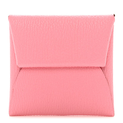Hermes Chevre Mysore Verso Bastia Coin Purse Rose Confetti Brique 1 of 6