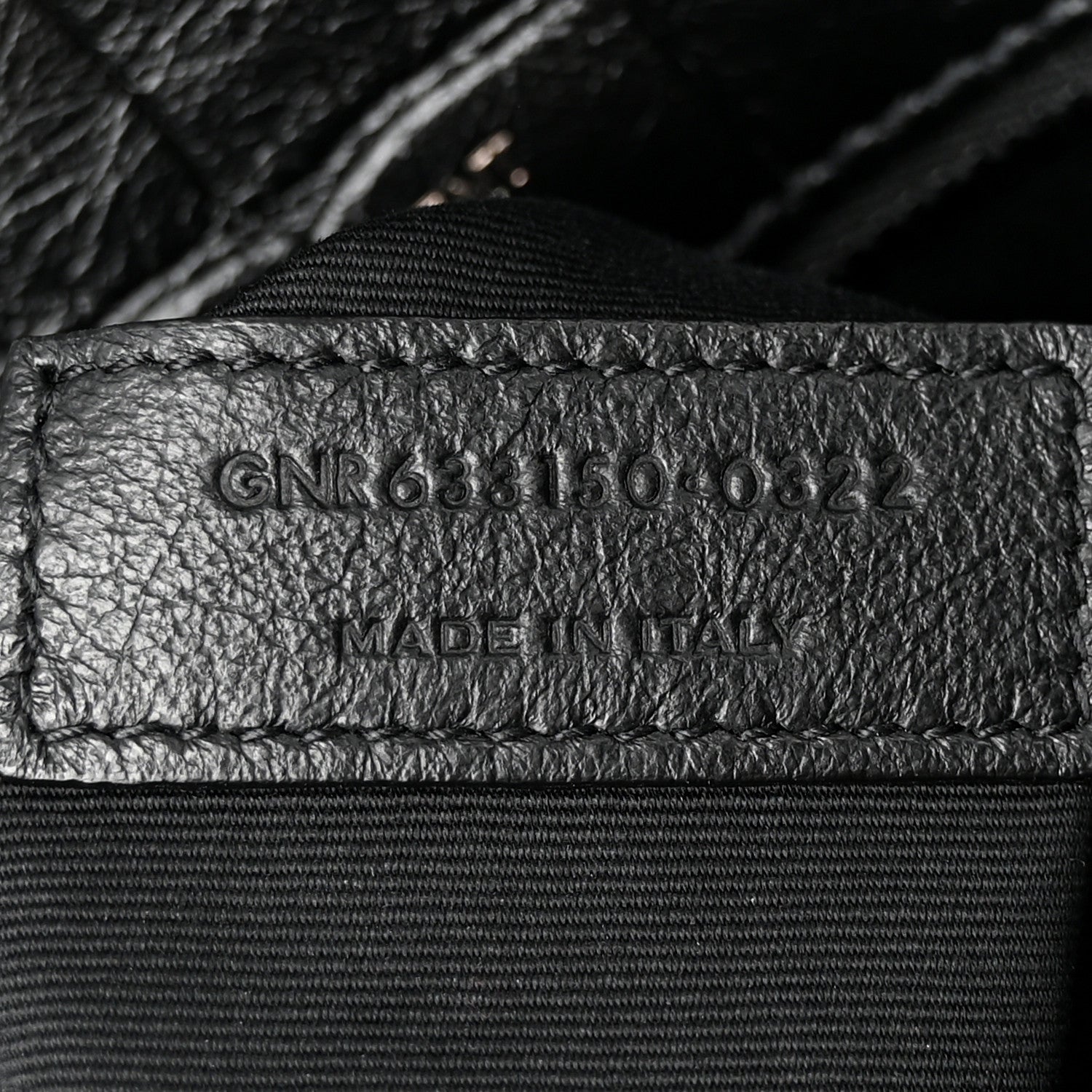 Saint Laurent Crocodile Embossed Lambskin Monogram Medium Niki Chain Satchel Black 8 of 12