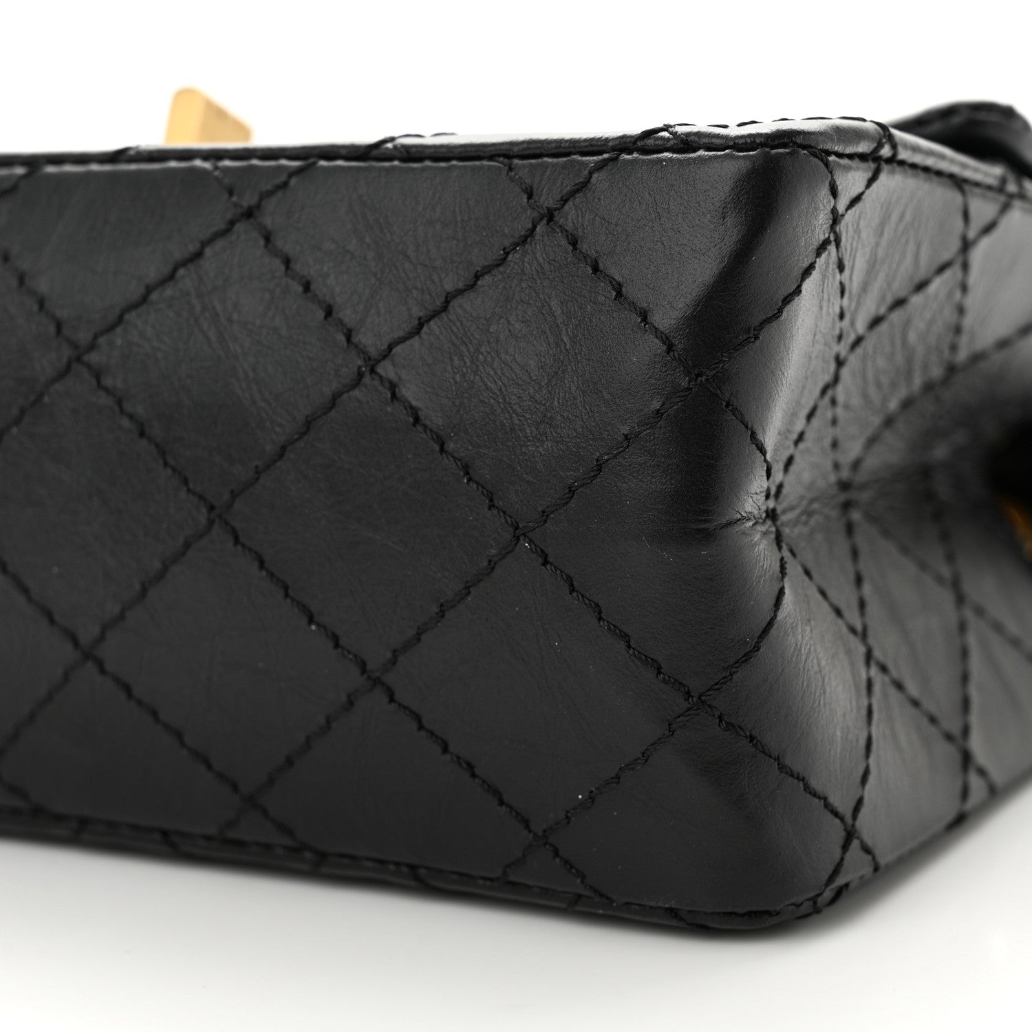 Chanel Aged Calfskin Quilted 2.55 Reissue Mini Flap Black 10 of 11