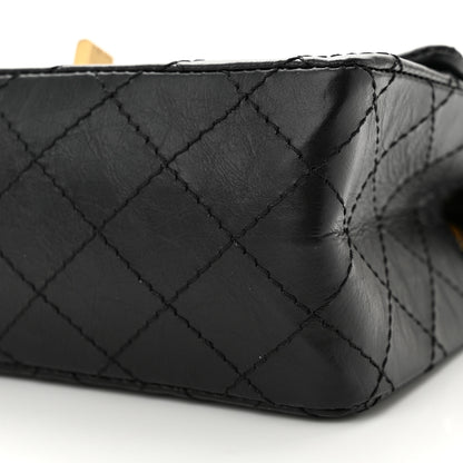 Chanel Aged Calfskin Quilted 2.55 Reissue Mini Flap Black 10 of 11