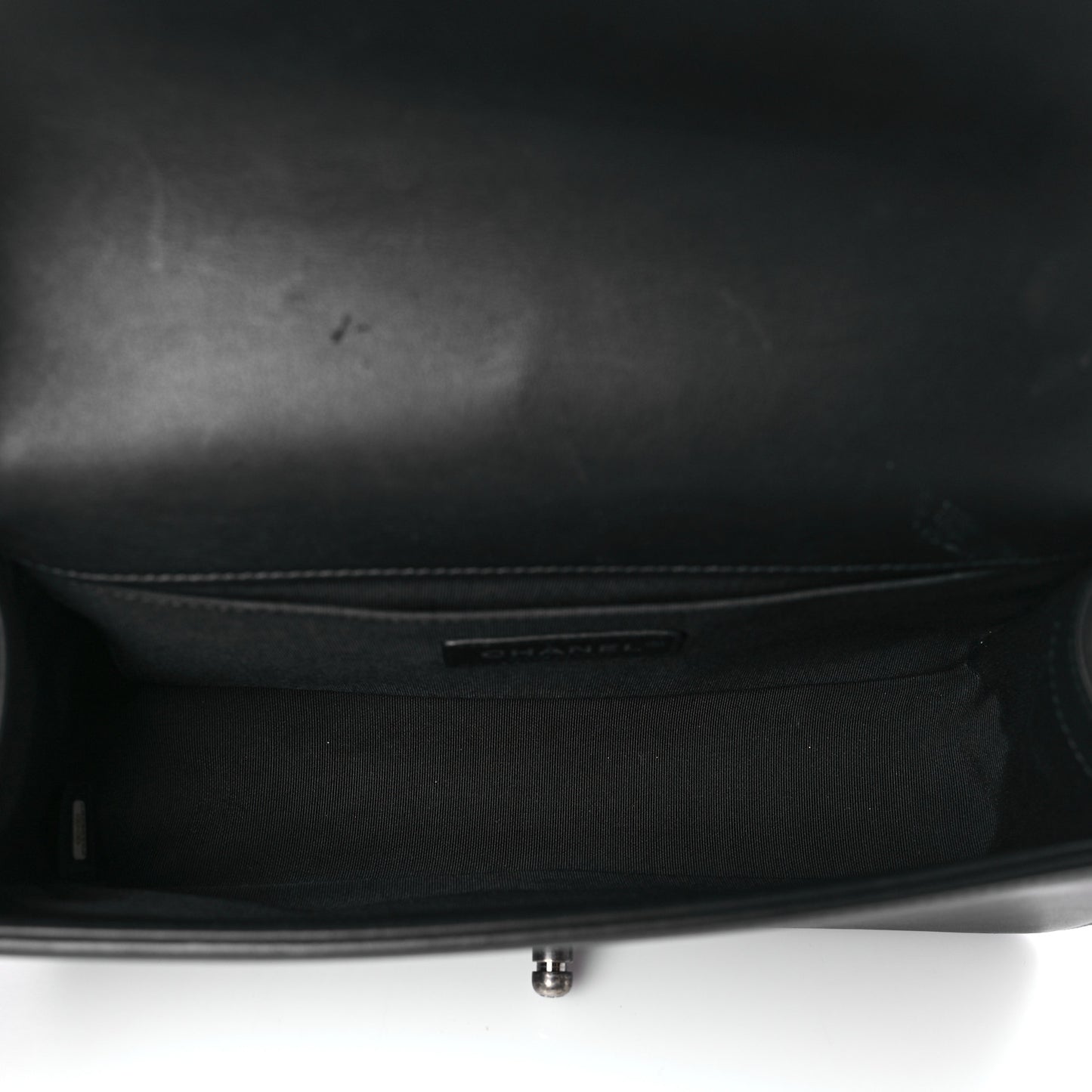 Calfskin Quilted Medium Boy Flap Black