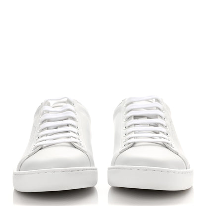 Gucci Calfskin Interlocking G Perforated Womens Ace Sneakers 36.5 White Grey Sky 2 of 9