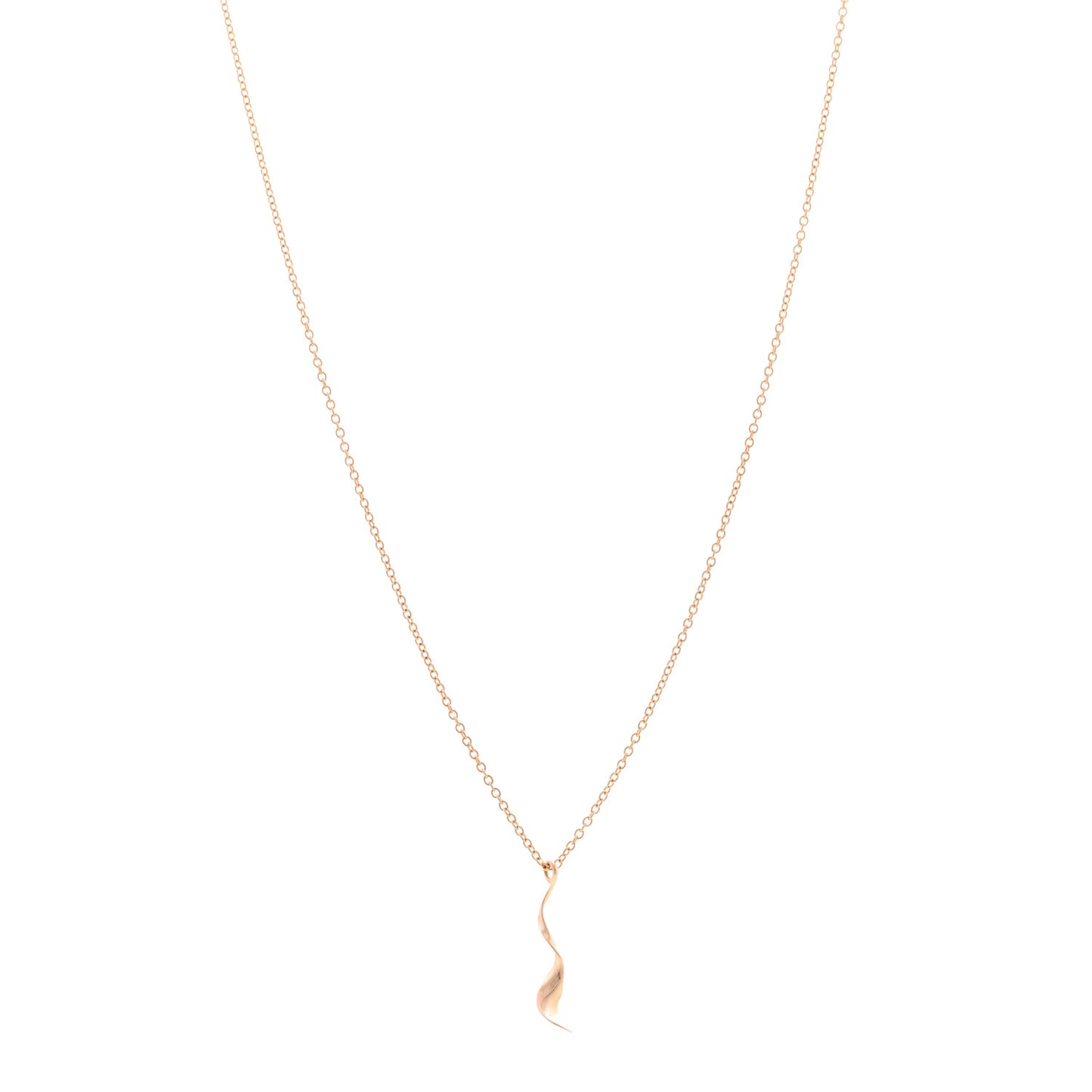 18K Rose Gold Frank Gehry Orchid Pendant Necklace