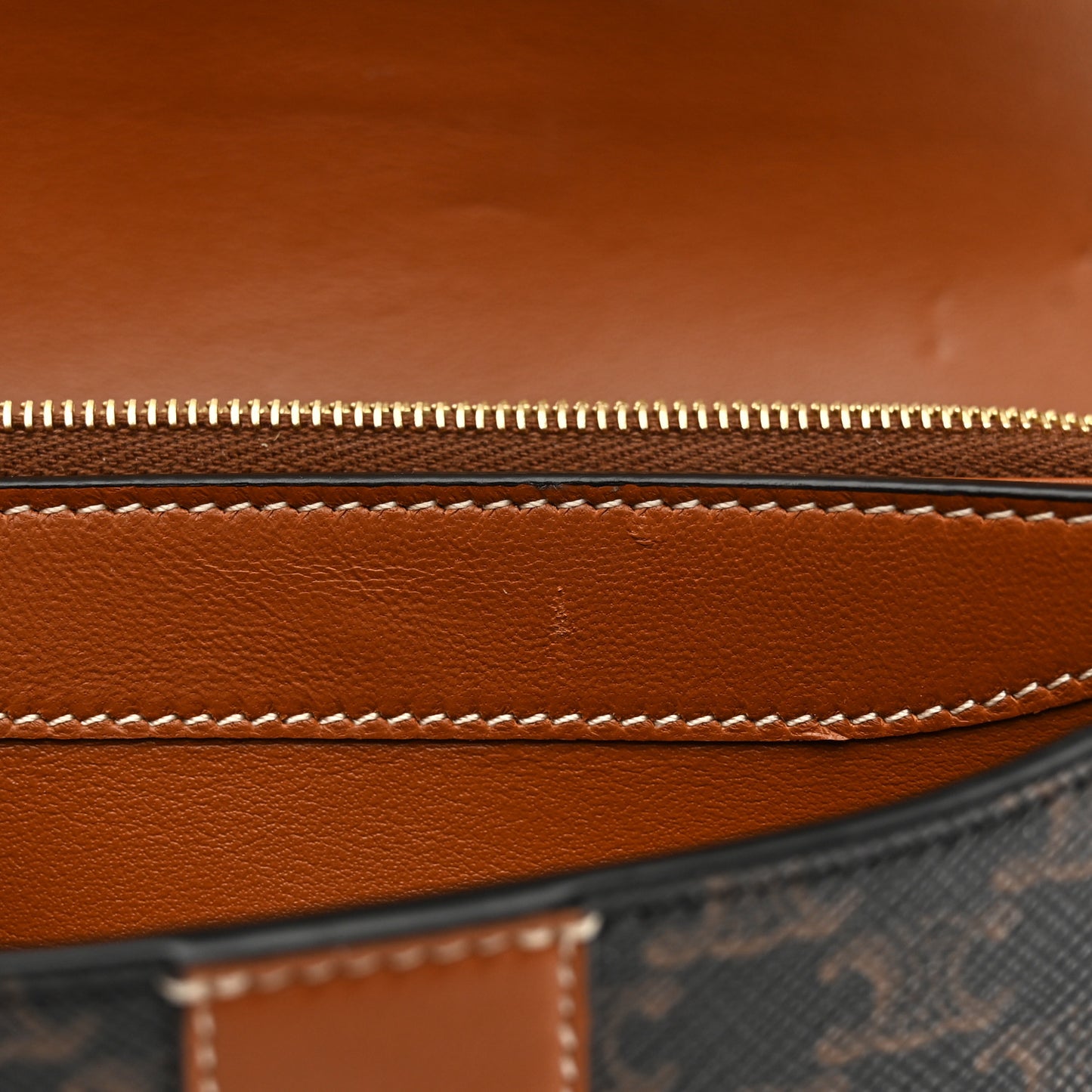 Canvas Triomphe Continental Wallet Tan