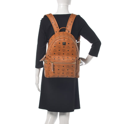 MCM Visetos Small Side Stud Stark Backpack Cognac 2 of 11
