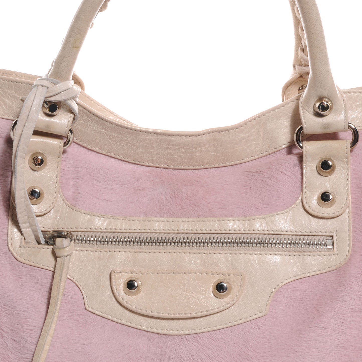Chevre Pony Hair City Pale Rose