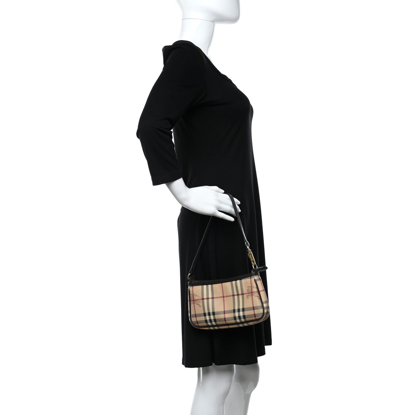 Haymarket Check Pochette Chocolate