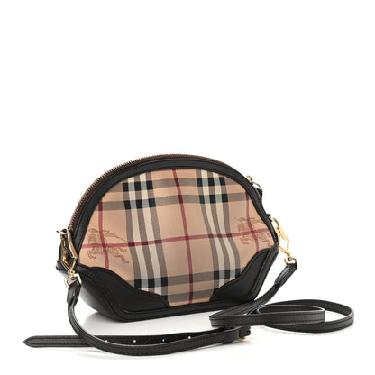Burberry Haymarket Check Mini Orchard Crossbody Chocolate 2 of 7