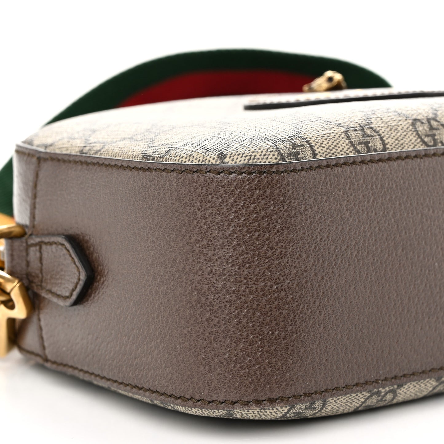 GG Supreme Monogram Web Neo Vintage Shoulder Bag Beige New Acero Crop