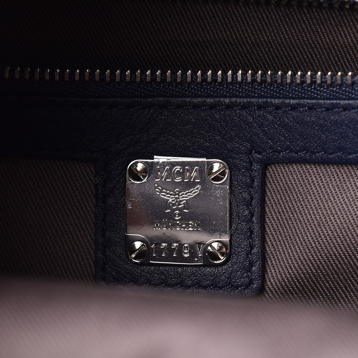 Calfskin Ottomar Monogram Large Klara Hobo Navy Blue