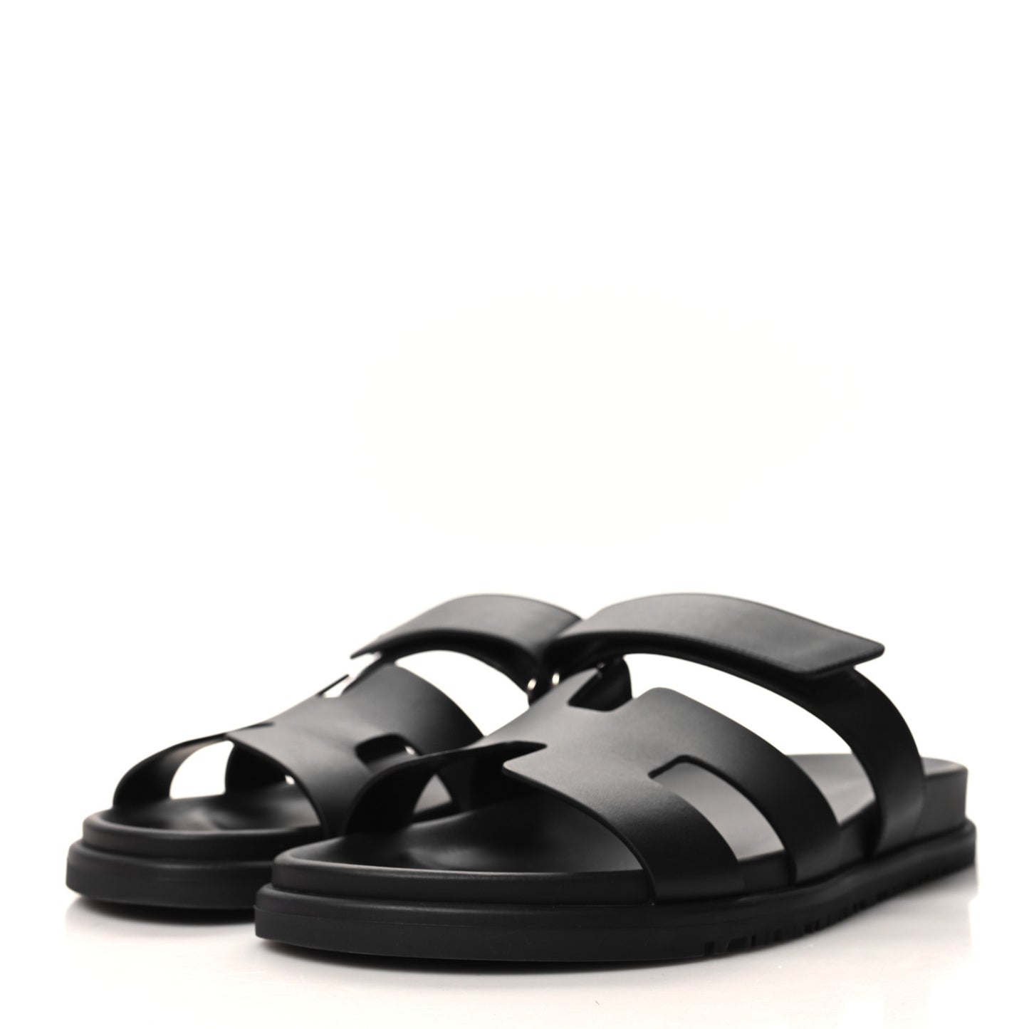 Calfskin Womens Chypre Sandals 39.5 Black