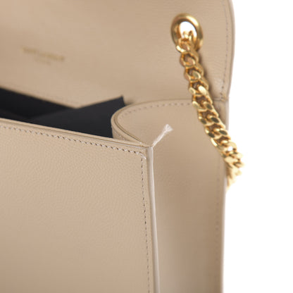 Saint Laurent Grain De Poudre Small Monogram Kate Satchel Nude Powder 13 of 14