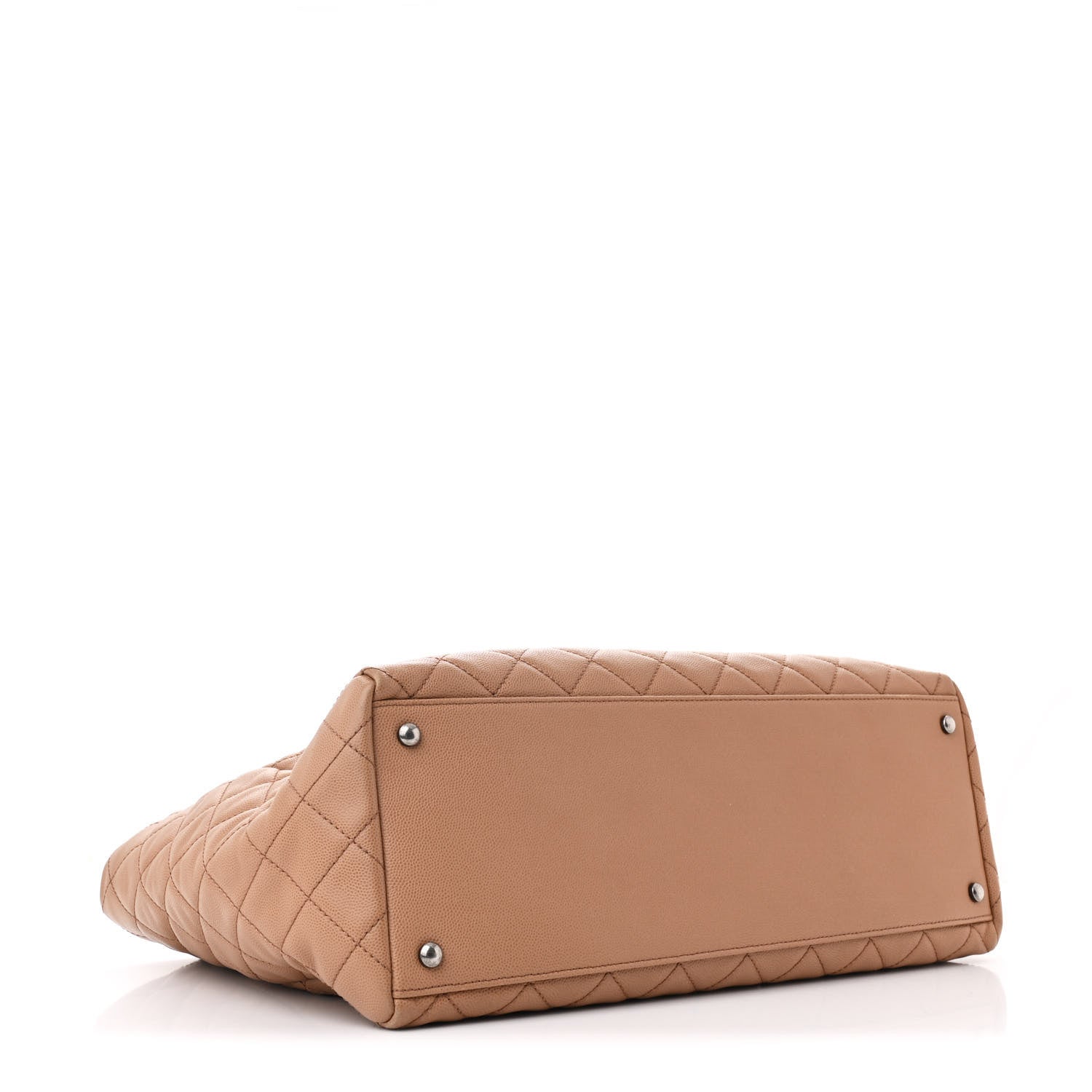 Chanel Caviar Quilted Large Coco Handle Shopping Tote Beige 5 of 16