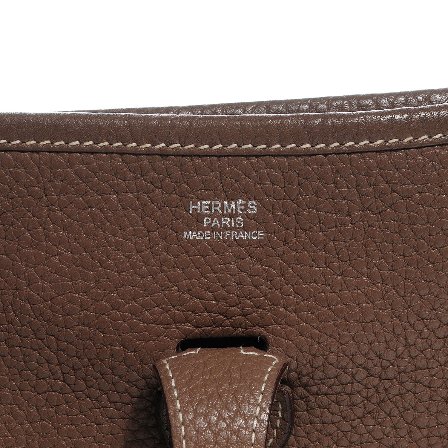 Hermes Taurillon Clemence Evelyne III PM Etoupe 5 of 6