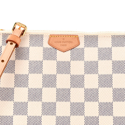 Louis Vuitton Damier Azur Double Zip Pochette 7 of 9
