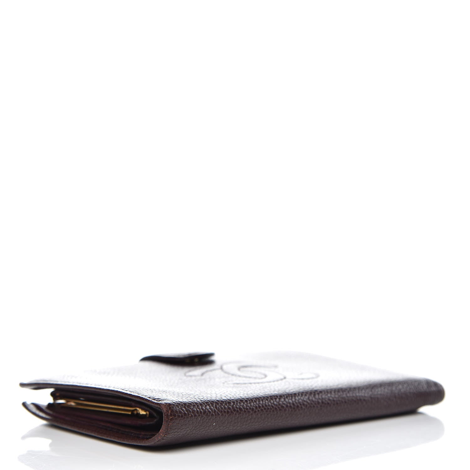 Chanel Caviar Timeless CC French Wallet Burgundy 4 of 14