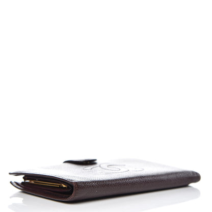Chanel Caviar Timeless CC French Wallet Burgundy 4 of 14