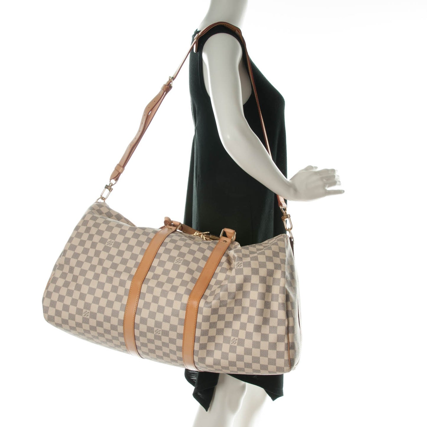 Damier Azur Keepall Bandouliere 55